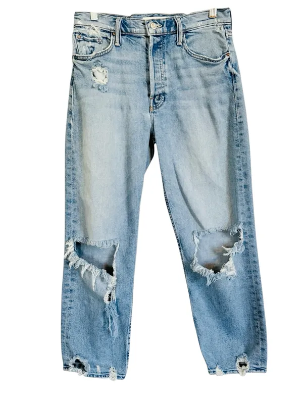 MOTHER Superior The Tomcat The Confession Distressed Women’s Size 29 High Rise - Image 3