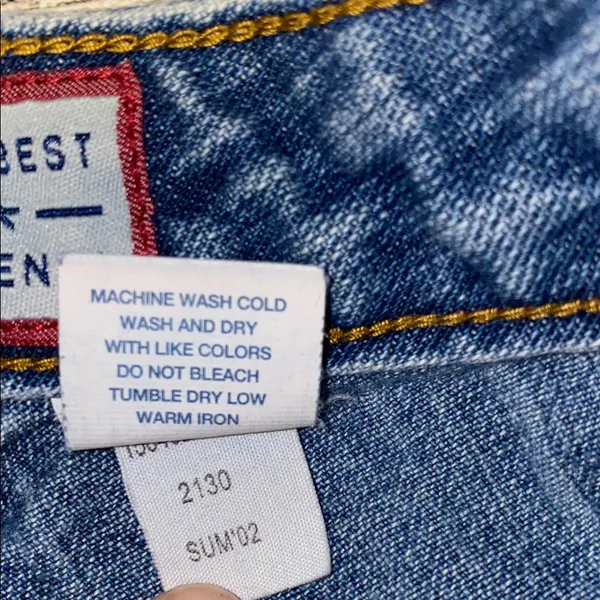 Vintage Y2K Old Navy Jean Shorts Mid-Rise Size 6 - Image 4