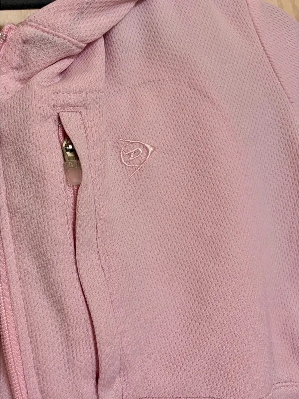 Dunlop women's pink activewear jacket size large with hood - Image 8