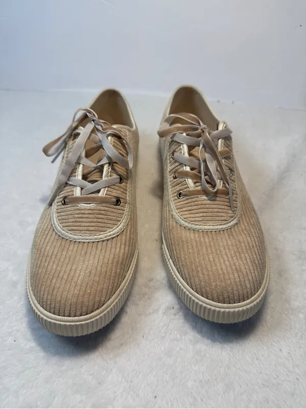 Toms Corduroy Carmel lace up sneaker womens 8 - Image 2