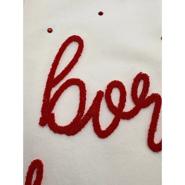 Peach Love Born To Sparkle Dress Womens Medium White Red Fourth‎ of July Festive - Image 10