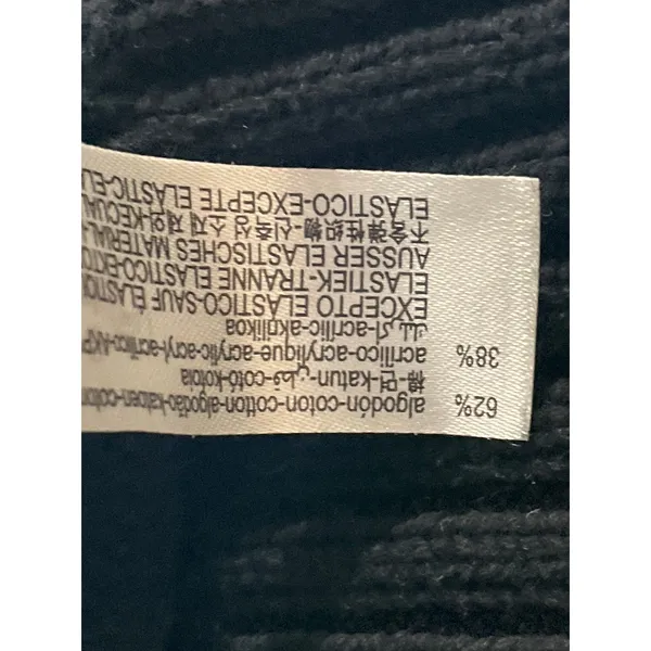 Zara Women's Black Turtleneck Long Sleeve Rib Knit Cropped Sweater Top Size S - Image 7
