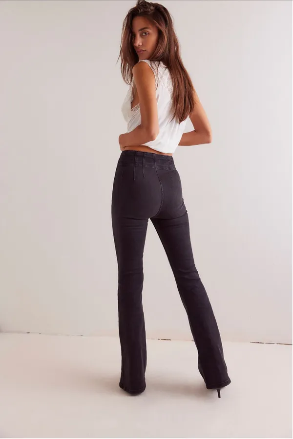 Free People High-Rise Flare Jeans - Image 2