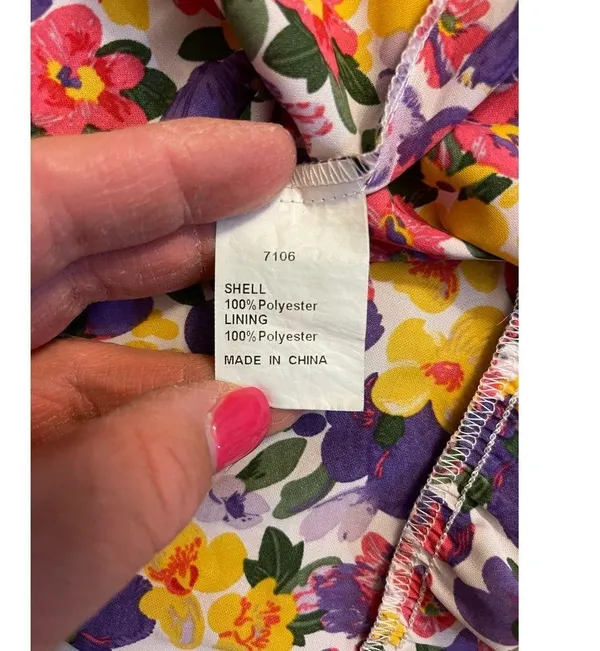 BTFBM Floral Flowy Beach Boho One Strap Maxi Dress Size Small - Image 6