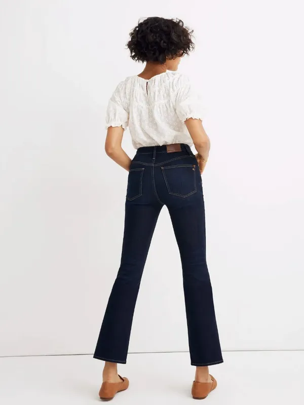Madewell Curvy Cali Demi Boot Flare Jeans Size 23 Blue Lakspur Wash Tencel Denim - Image 2