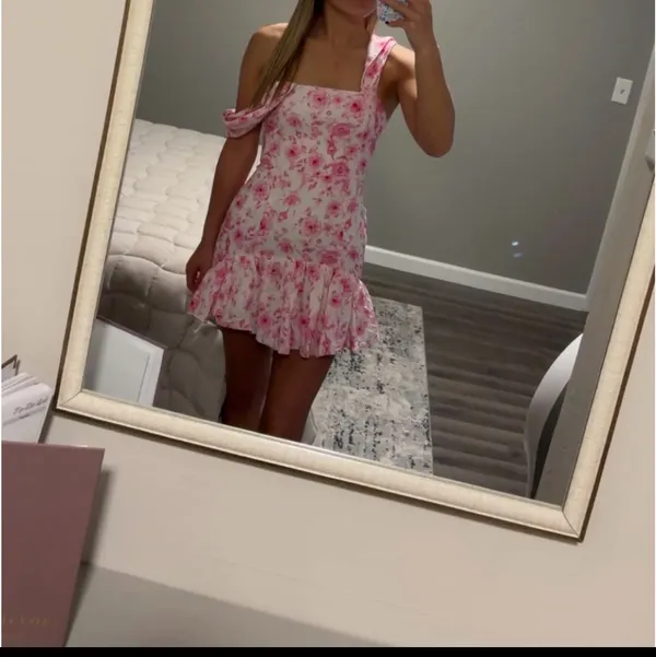 Hello Molly Mini Dress White - Image 4