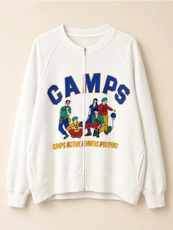 Vintage “Camps” Sweater from Dublin Multiple Size M - Image 3