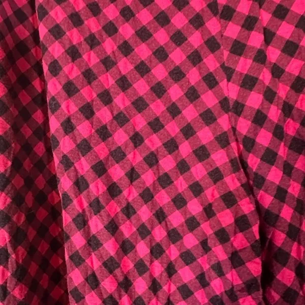 Soma Pink & Black Gingham Plaid Loungewear PJ Bottom Pants Women Sz L - Image 8