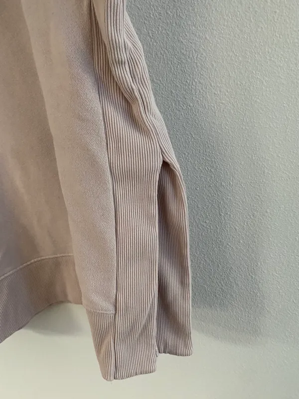 Aerie Long Sleeve Pullover S Light Pink - Image 6