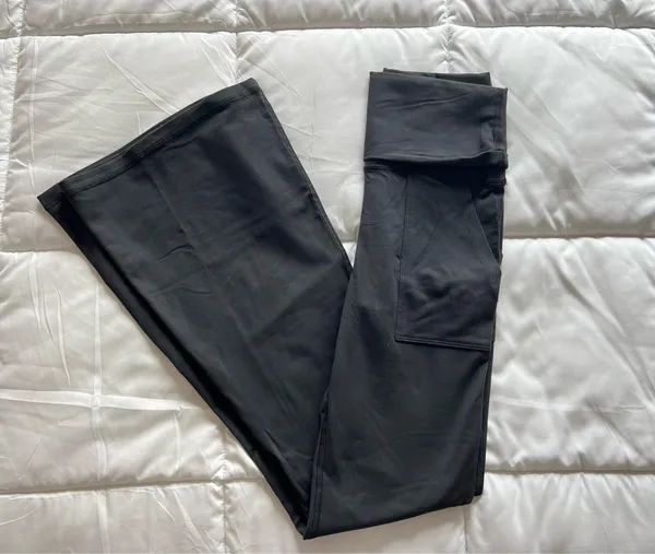Aerie High Wasted Foldover Flare Legging - Image 2