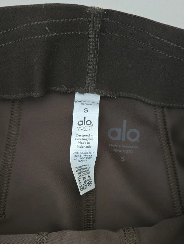 Alo Yoga Brown Airlift High-Waist 7/8 Corset Leggings Size S - Image 9