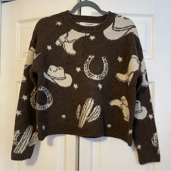 Idyllwind Saddleridge Western Conversation Print Sweater - Image 5