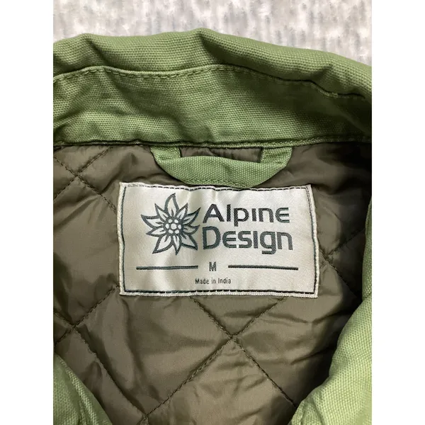 Alpine Design Womens‎ Quilted Lined Chore Coat Lush Olive Green ADW24700 Med NWT - Image 3