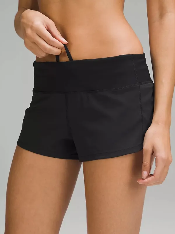 Lululemon Speed Up Low-Rise Lined Short 2.5", Black, Size 12, NWT - Image 5