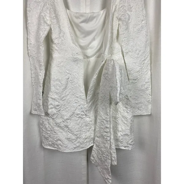 Lulus White Jacquard Elevated Icon Mini Dress Sz.M NWT - Image 15