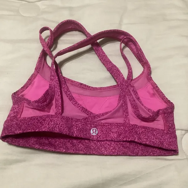 Lululemon Get Down Bra size 4 Rio Mist Pink Paradise Red Grape / Pink Paradise - Image 7