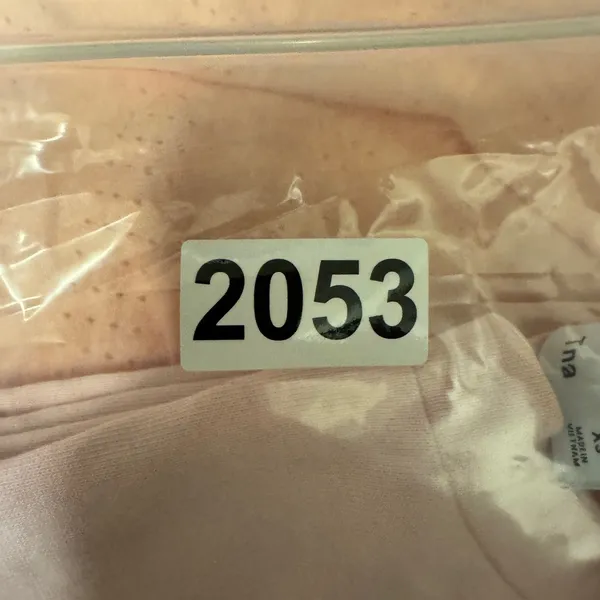 2053 | Tna Aritzia Cotton Long Sleeve Crew Neck Slim Fit Tee Pink Womens‎ XS - Image 8