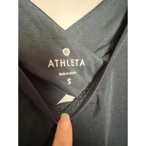 ATHLETA dark teal athletic tank‎ racerback size S - Image 3