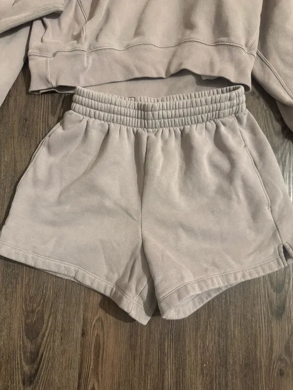 Abercrombie Sweat Set Taupe Grey - Image 2