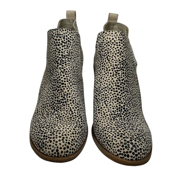 TOMS Kallie Cutout Ankle Wedge Bootie Macadamia‎ Cheetah 10016177 - Image 4