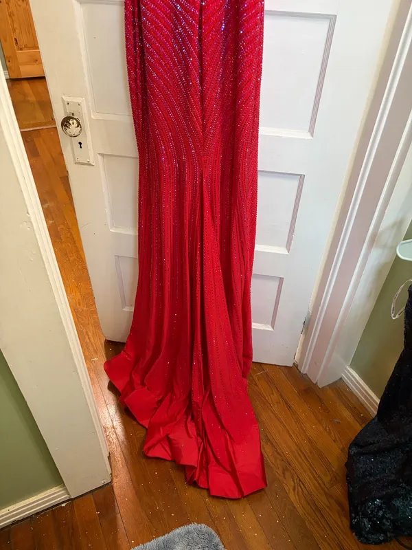 Sherri Hill Prom Dress Red - Image 4