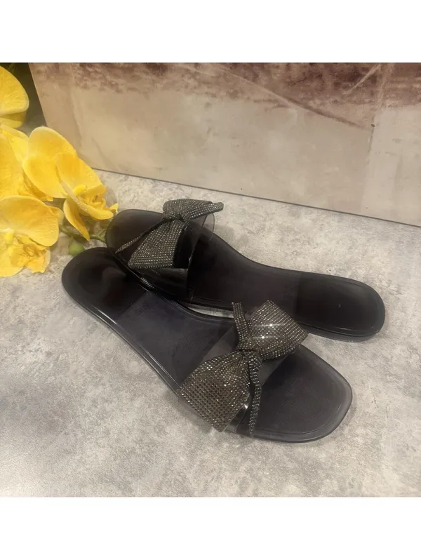 Laundry List Women's Black Flip-Flop Sandals, Size 10 - Image 3