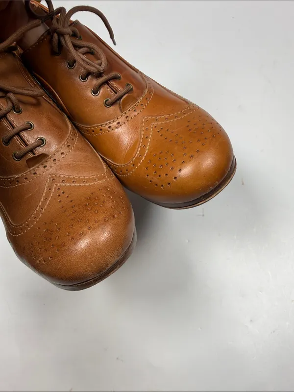L.L. Bean Signature Gorgeous Leather High Heel Lace Up Pumps S-578 Sz 8.5 - Image 4