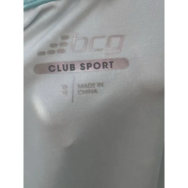 BCG Womens Sleeveless Golf Polo Shirt Size S Small Teal Blue Martini Drinks - Image 4