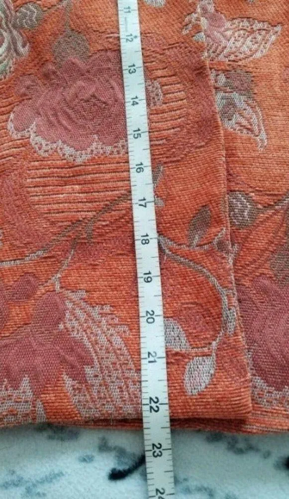 Collection By Harve Benard Women's Orange Tapestry Blazer Jacket Size 4 - Image 8