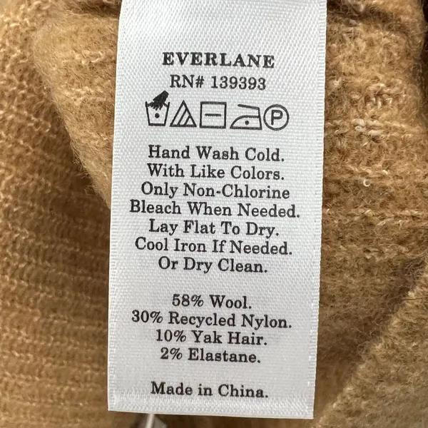 Everlane Cozy‎ Stretch Tank M Camel Tan Wool Yak Tank Square Neck Minimalist NEW - Image 11