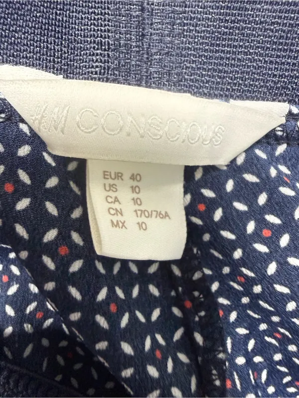 H&M Black and White Polka Dot Track Pants - Image 5