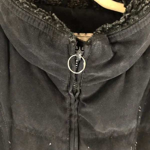 LL Bean Womens Long Parka Coat Puffer Full Zip Goose Down Insulation Black M - Image 3