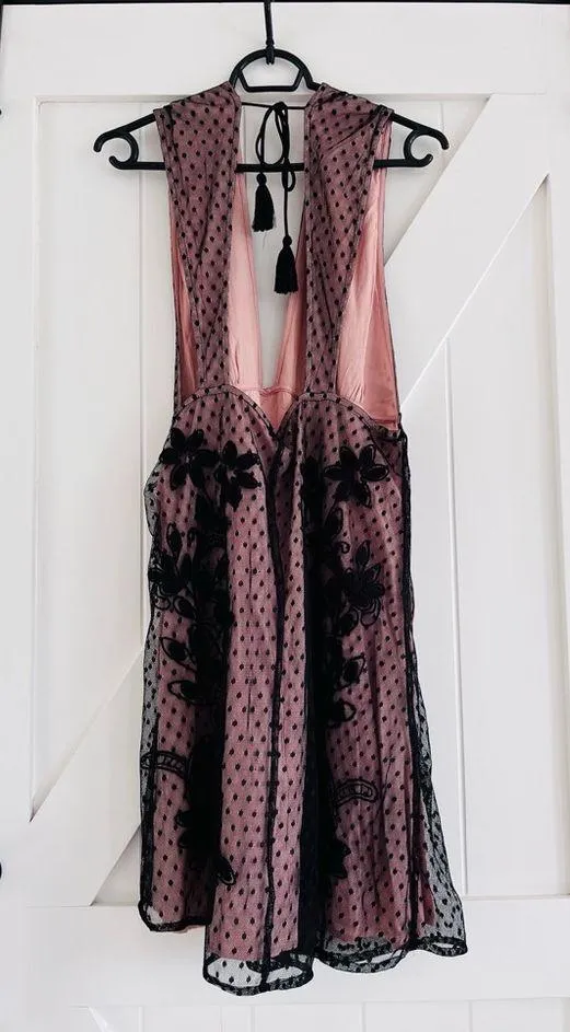 Free People Sundown Mini Dress in Black Size Medium NWOT $250 - Image 5