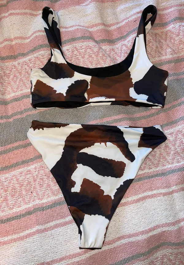SheIn Cow Print Bikini - Image 2