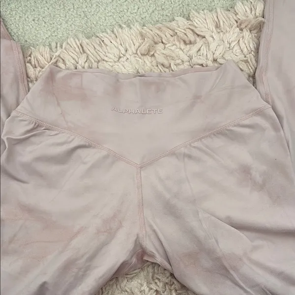 Women's alphalete Pink High-Waisted Leggings - Image 2