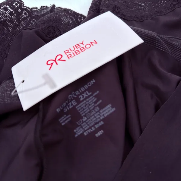 Ruby Ribbon Women's Black Lace Underwear Panties New with tags Size 2XL - Image 5