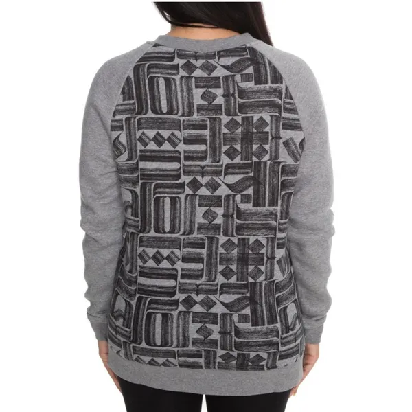Nike SPORTSWEAR RALLY CREW GRAY Sweatshirt with Black logo Size M‎ - Image 4