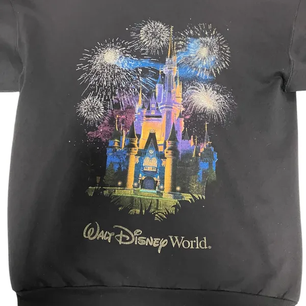 Walt Disney World Magic Castle Black Zip Jacket Size Medium - Image 7