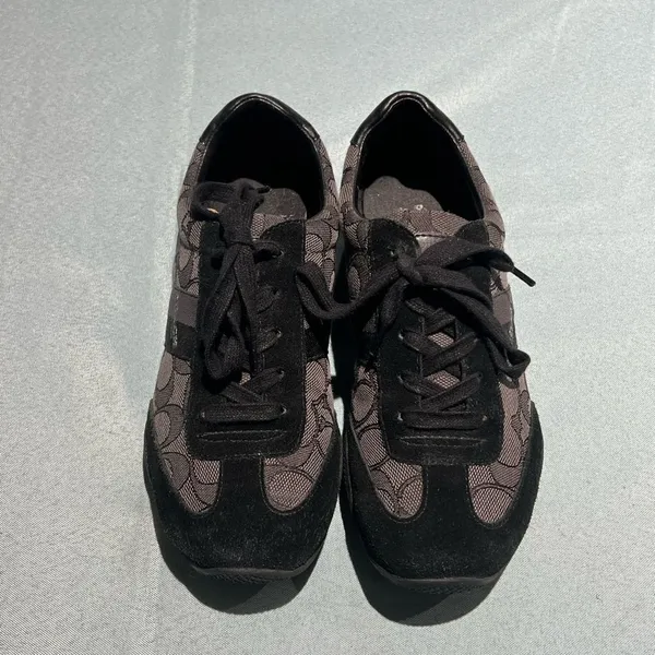 Coach‎ Canvas Pattern Sneakers size 6.5B B29 - Image 5