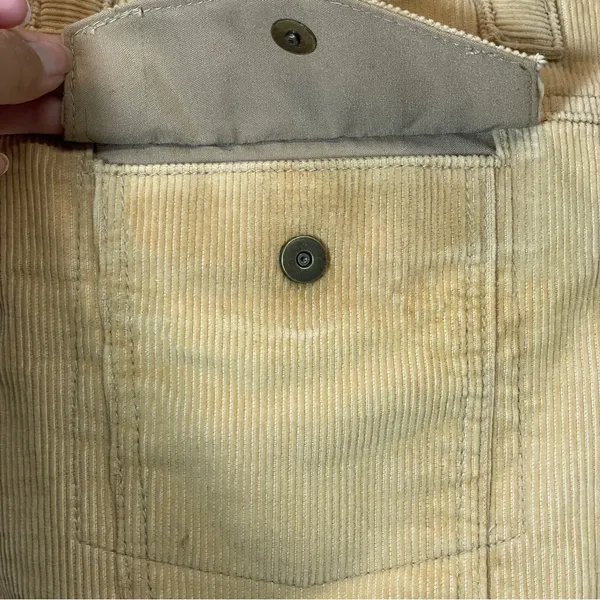 Vintage Y2K Aeropostale Tan‎ Corduroy Small Shoulder Tote Bag - Image 5