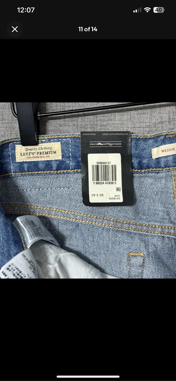 Levis Wedgie Straight Jeans Womens - Image 10
