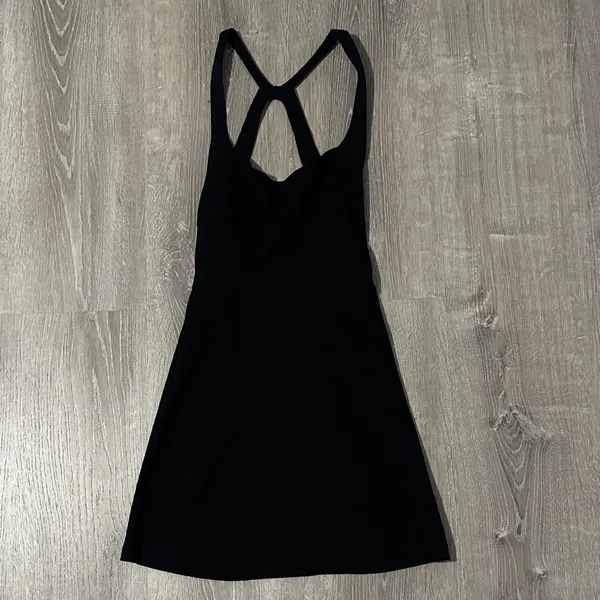 Free‎ People Intimately NWT Small Just Peachy Elegant Black Mini Slip Dress - Image 4