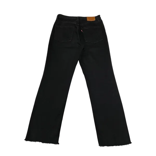 Levi's 70s High Straight Jeans Size 27 Raw Hem Grunge Whimsigoth Casual Classic - Image 2