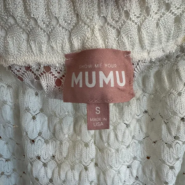 Show Me Your Mumu Hendrix Lace Shorts White S NWOT - Image 2