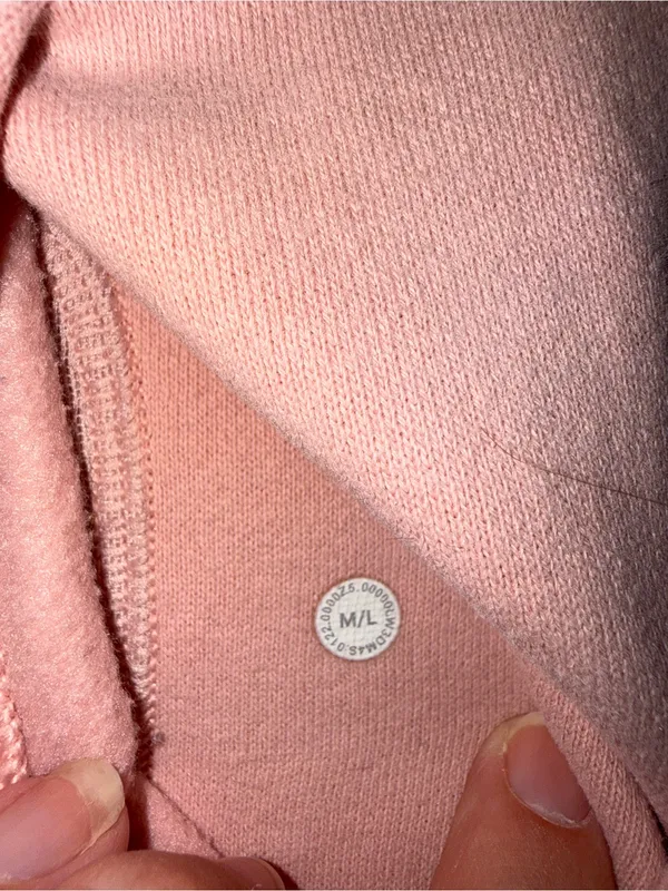 Lululemon Scuba Oversized 1/2 Zip Hoodie Pink Mist M/L - Image 3