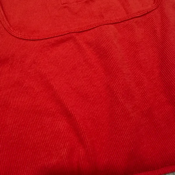 Free People Movement | Women's Red Square Neck Ribbed Crop Tank‎ Top, Size M - Image 3