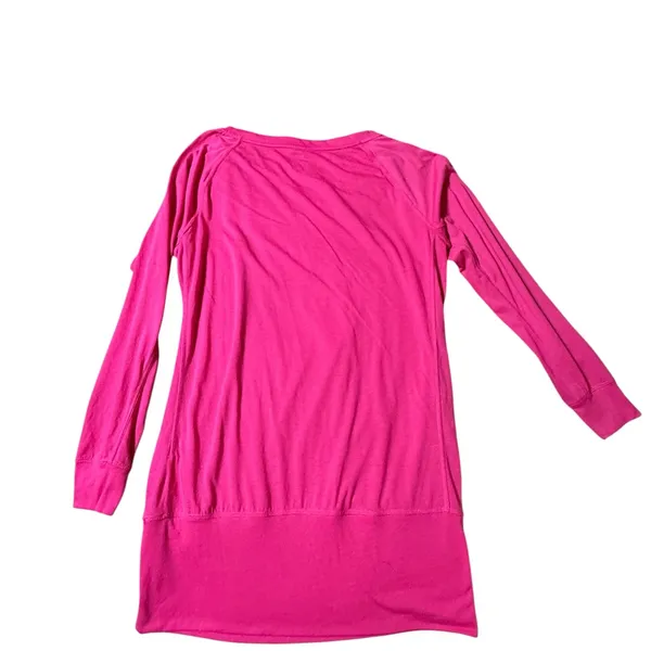 Nike Dri Fit Womens Regular Fit Hot Pink Running Long Sleeve Top Sz Large - Image 4