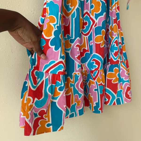 Amanda Uprichard Sicily Multicolor Mini Dress Size Small - Image 8