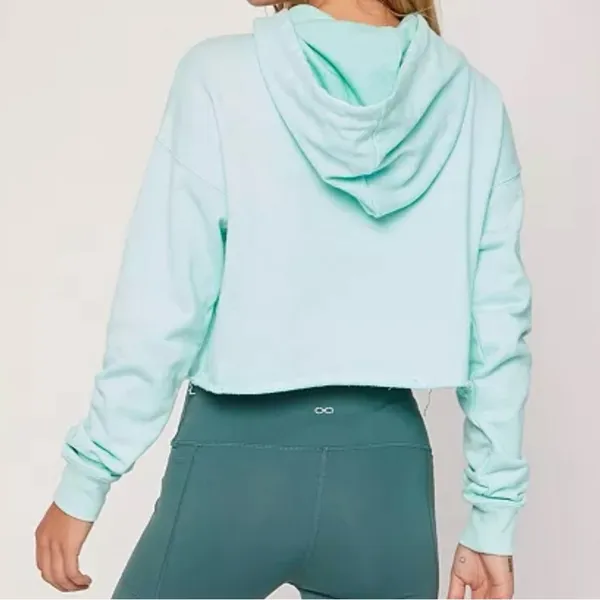 New With Tags Reebox Relexaed Yoga Crop Hoodie Medium - Image 3
