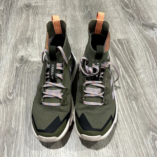 Adidas Olive Green Terrex Free Hiker Outdoor Sneakers Size 6.5 - Image 2